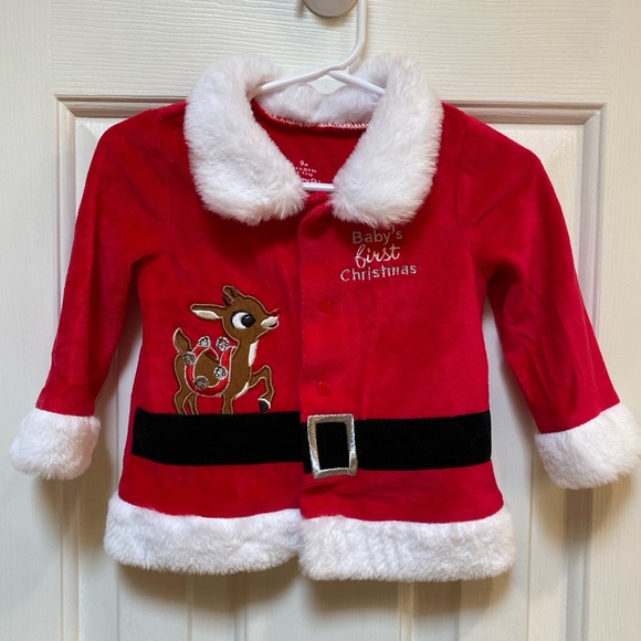 Bundle of Rudolph the Red-Nosed Reindeer Baby Items Coat, Snuggle Blanket, Book - Picture 10 of 13